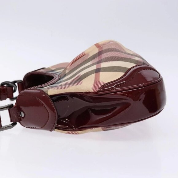 BURBERRY Nova Check Shoulder Bag PVC Beige Auth 140319 - Picture 6 of 16